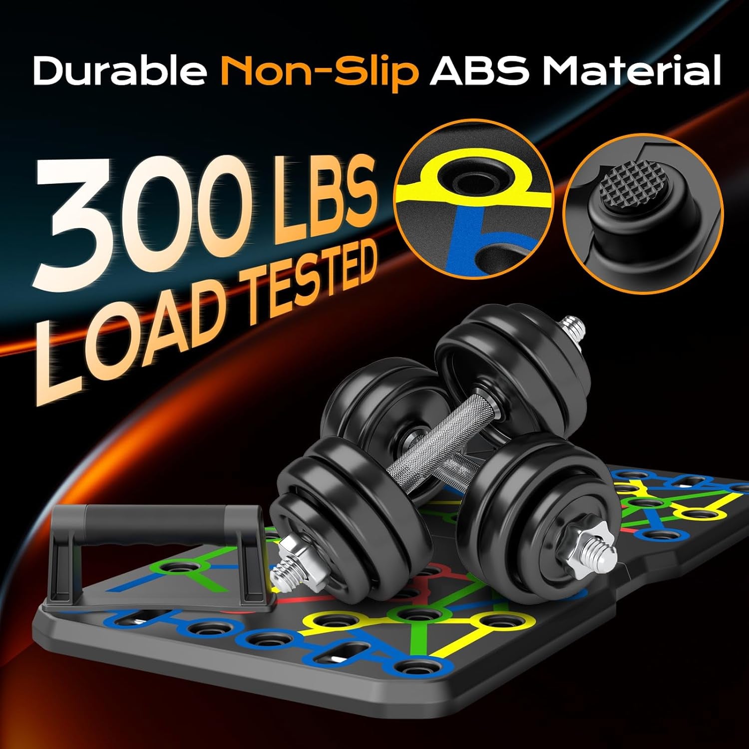 Push up Board, Foldable Fitness Training System 20 in 1 Multi Functional Home Gym Equipment for Upper Body Strength Training Burn Fat Sculpt Shoulders Chest Back Triceps