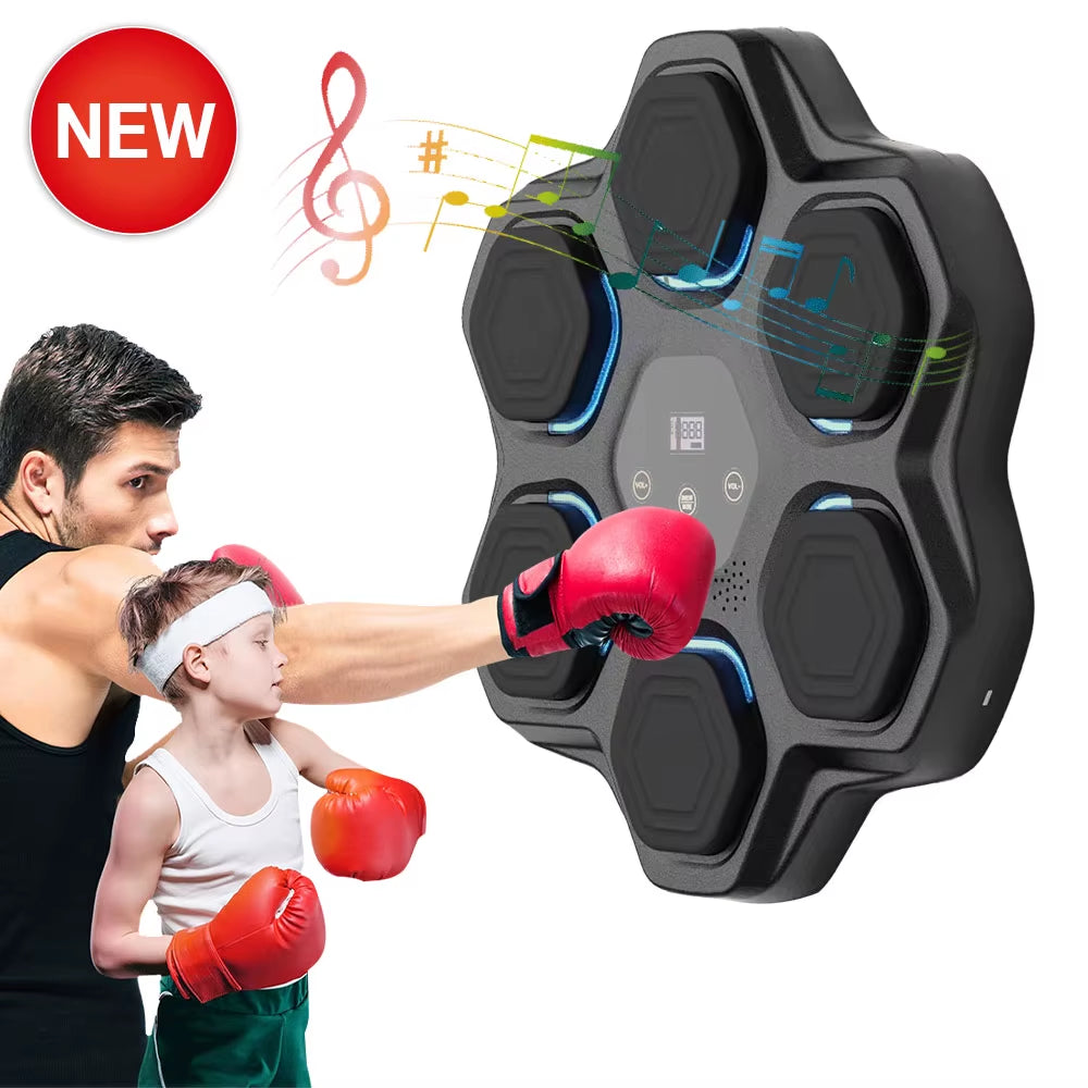 2024 Professional One-Punch Wall Music Boxing Machine Gym Music Target Trainer Color Electronic Home Fitness Equipment for Adult