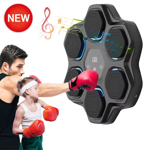 2024 Professional One-Punch Wall Music Boxing Machine Gym Music Target Trainer Color Electronic Home Fitness Equipment for Adult
